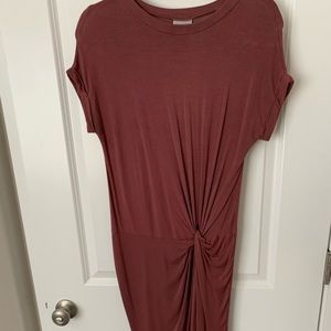 Cute, Flattering Ruched T-Shirt Dress